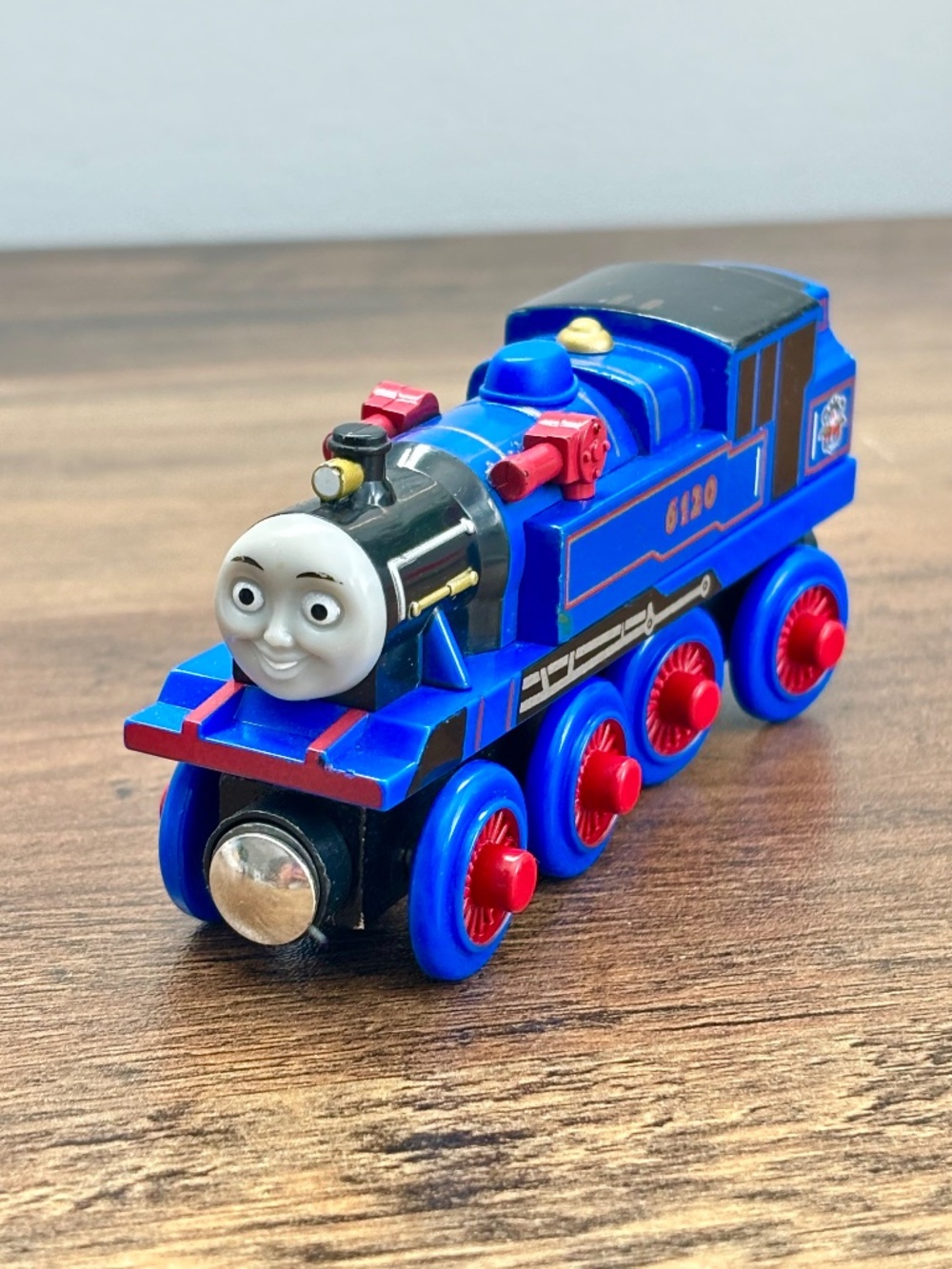 Thomas & Friends Wooden Railway Belle Fire Fighting Blue Train Engine Tomy UK